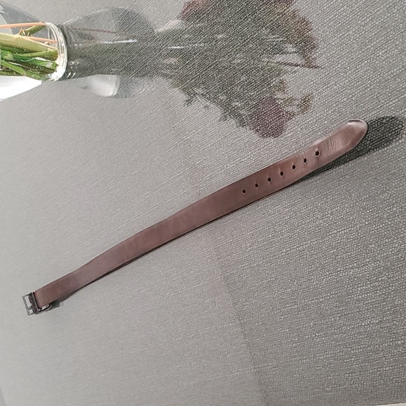 Dickies Reversible Black Brown Vegan Leather Slim Belt Boys S 22-24 Waist - Picture 10 of 14